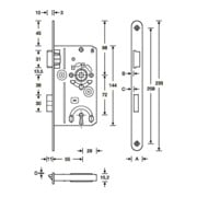 SSF ZT-Slot BB 20/ 55/72/8mm DIN L argent rd Kl 1 Ku.-4
