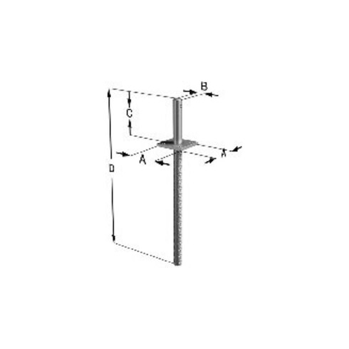 SST Support de poteau PCR24/50G