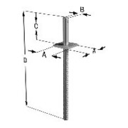 SST Support de poteau PCR24/50G