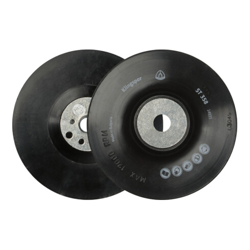 ST 358 plateau supp.dis.fibre Klingspor 125 mm filetage M14