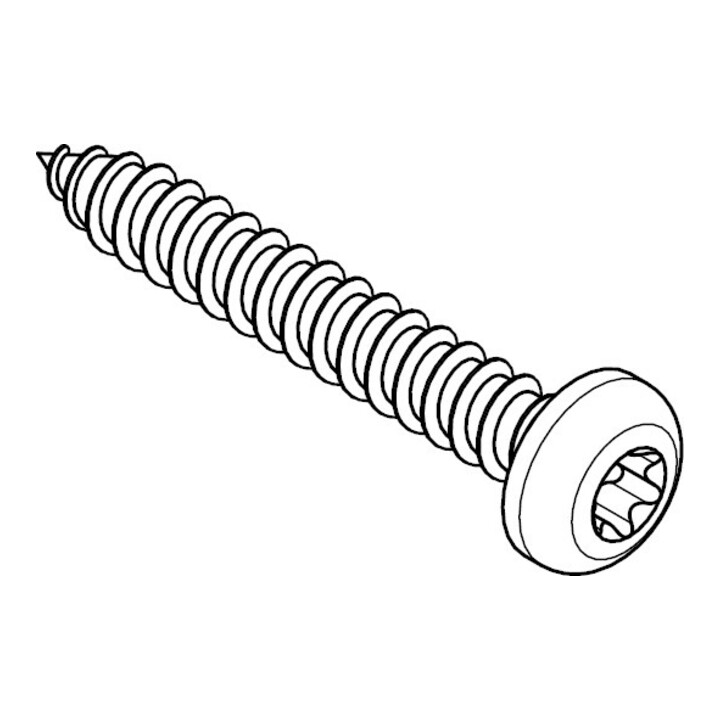 ST DIN 7981 Vis à tête cylindrique plate, acier galvanisé 5,5x50