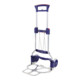 STA Chariot de transport pliable Alu. H1130mm Pelle L410×I490mm Capacité 125kg-1