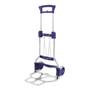 STA Chariot de transport pliable Alu. H1130mm Pelle L410×I490mm Capacité 125kg