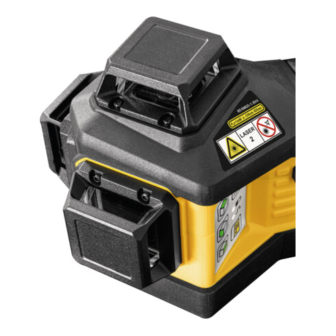 STABILA 12-V-System Kreuzlinienlaser LAX 600 G, selbstnivellierend, 3 x 360° grüne Laserlinien, max. Reichweite: 40 m, CAS-Akku und -Ladegerät (EU), Universal- und Wandhalterung, Tragekoffer