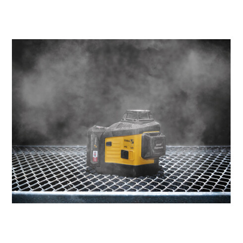 STABILA 12-V-System Kreuzlinienlaser LAX 600 G, selbstnivellierend, 3 x 360° grüne Laserlinien, max. Reichweite: 40 m, CAS-Akku und -Ladegerät (EU), Universal- und Wandhalterung, Tragekoffer