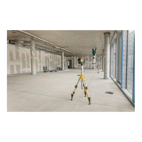 STABILA 12-V-System Kreuzlinienlaser LAX 600 G, selbstnivellierend, 3 x 360° grüne Laserlinien, max. Reichweite: 40 m, Tragekoffer, Universal- und Wandhalterung (ohne Akku und Ladegerät)