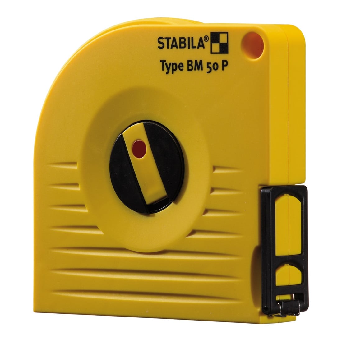 STABILA Bandmaß BM 50 P, polyamidbeschichtetes Stahl-Messband mit Universalhaken