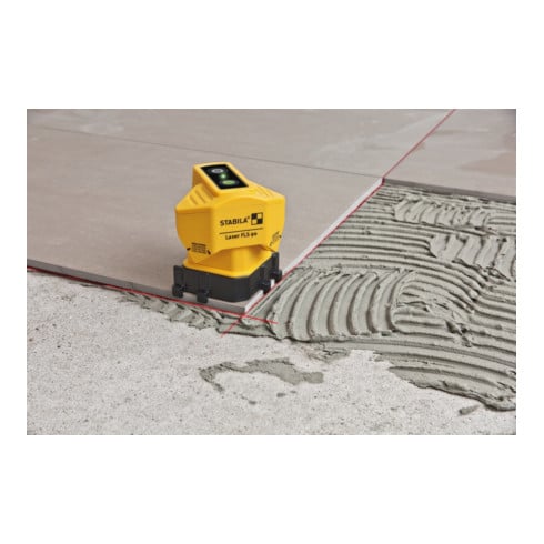 STABILA Bodenlinienlaser FLS 90 Reichweite 15 m mit Tasche, Zielplatte