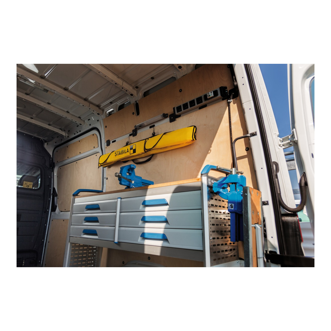 STABILA Borsa combinata per livelle a bolla LCC-6-200 (per 6 livelle da 25 a 200cm)