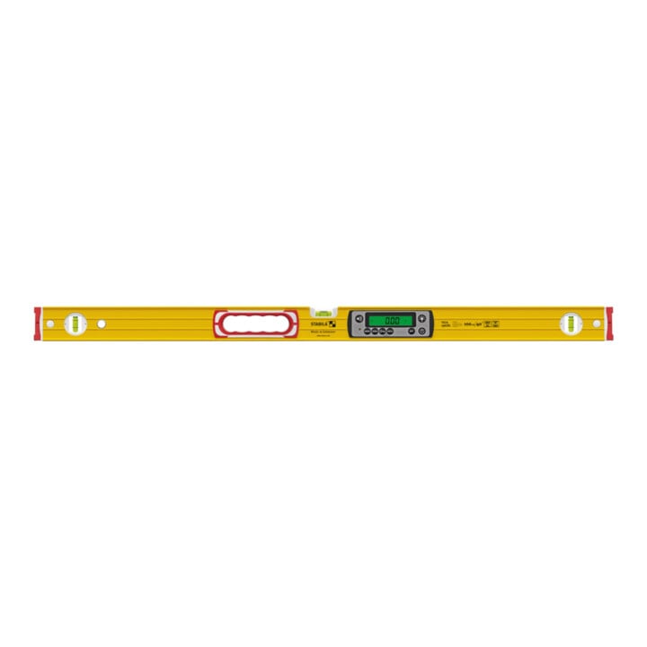 STABILA Digitale Wasserwaage TECH 196 DL, 100 cm, wasser- und staubdicht nach IP 67, 2 Digital-Displays, kalibrationsfrei, Anzeige-Modi: °, %, mm/m, in/ft, Tasche