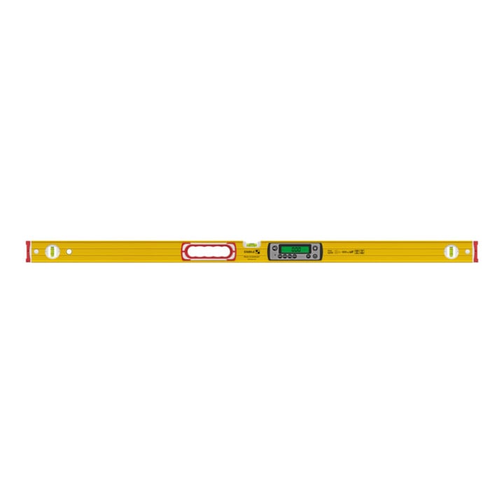 STABILA Digitale Wasserwaage TECH 196 DL, 122 cm, wasser- und staubdicht nach IP 67, 2 Digital-Displays, kalibrationsfrei, Anzeige-Modi: °, %, mm/m, in/ft, Tasche