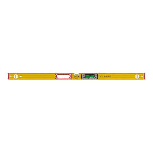 STABILA Digitale Wasserwaage TECH 196 DL, 122 cm, wasser- und staubdicht nach IP 67, 2 Digital-Displays, kalibrationsfrei, Anzeige-Modi: °, %, mm/m, in/ft, Tasche