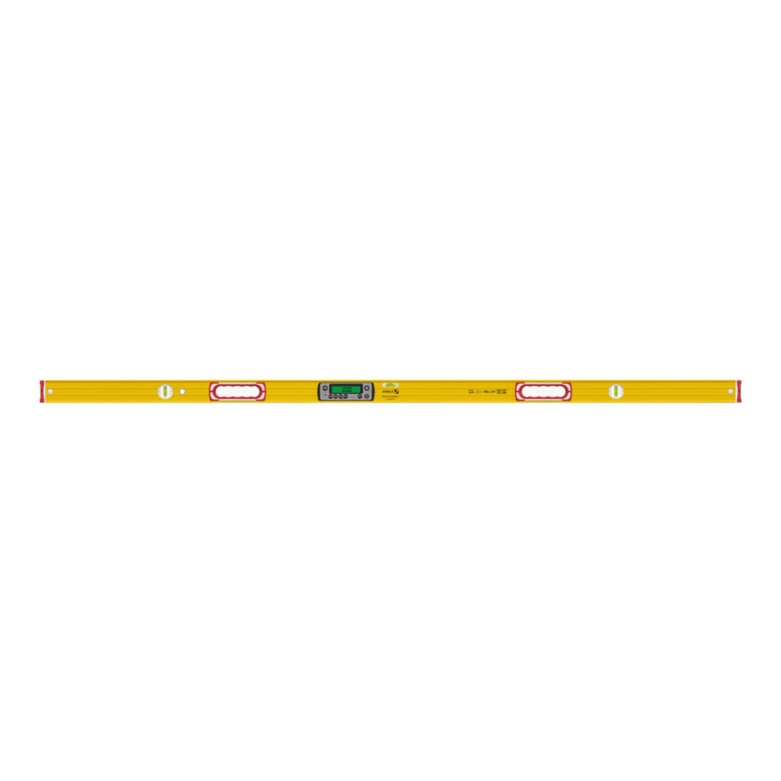 STABILA Digitale Wasserwaage TECH 196 DL, 183 cm, wasser- und staubdicht nach IP 67, 2 Digital-Displays, kalibrationsfrei, Anzeige-Modi: °, %, mm/m, in/ft, Tasche