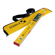STABILA Digitale Wasserwaage TECH 196M DL, 61 cm, wasser- und staubdicht nach IP 67, 2 Digital-Displays, kalibrationsfrei, Anzeige-Modi: °, %, mm/m, in/ft, Magnetsystem, Tasche