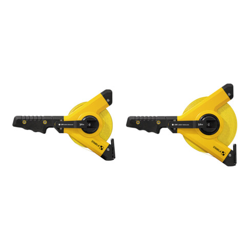 STABILA Flessometro con struttura LBM 1000 nastro in fibra di vetro con scala metrica, gancio universale