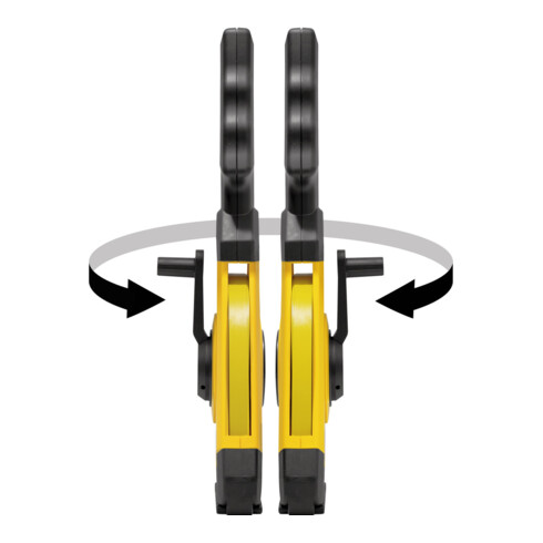 STABILA Flessometro con struttura LBM 1000 nastro in fibra di vetro con scala metrica, gancio universale