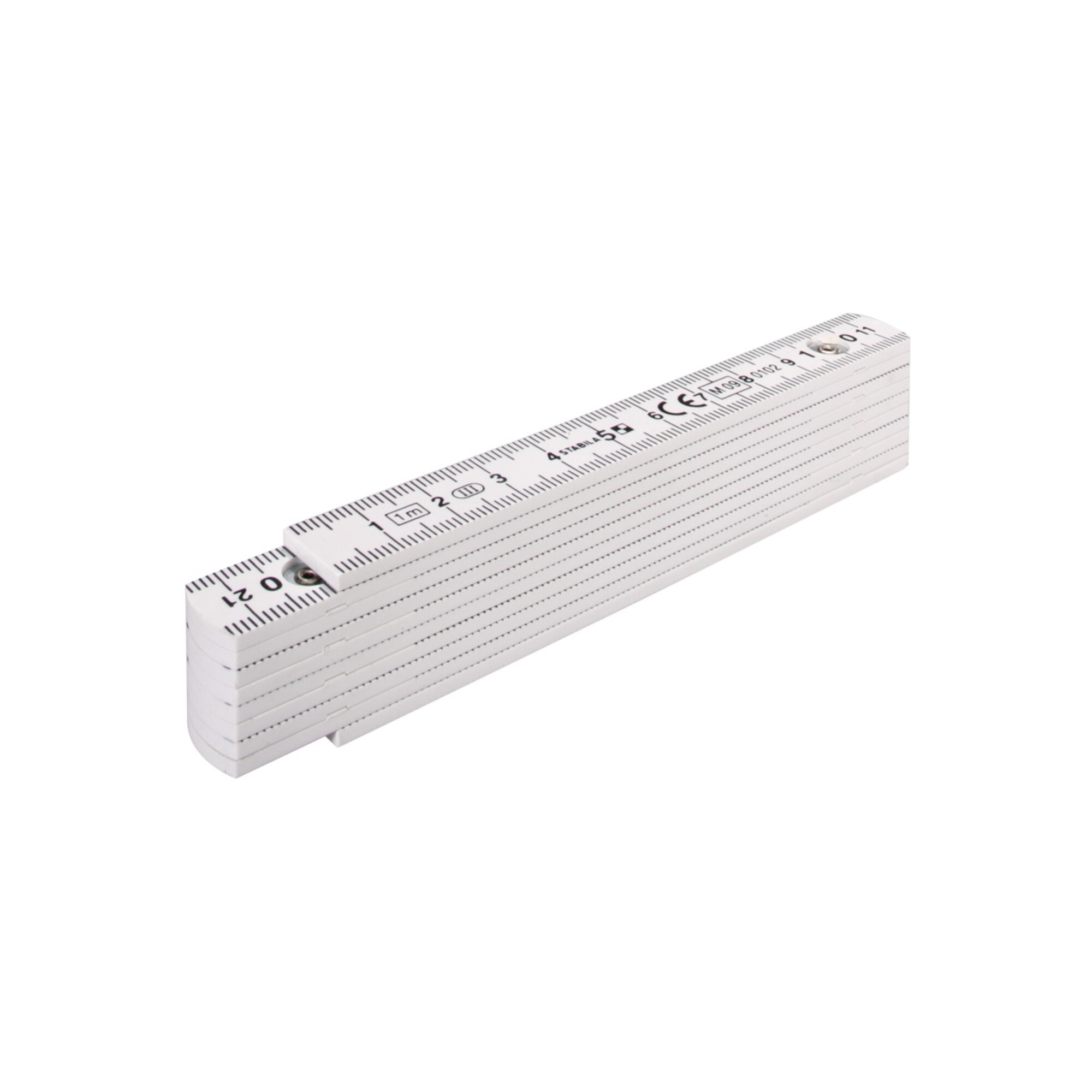 STABILA Kunststoff-Gliedermaßstab Type 1104 1 m weiß, metrische Skala