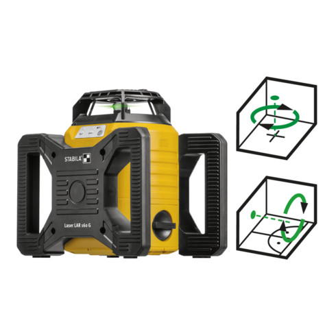 STABILA laser rotatif LAR 160 G, ensemble de 4 pièces
