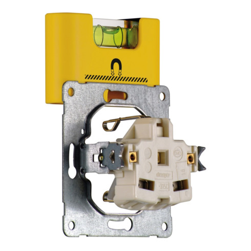 STABILA Livella a bolla Pocket Electric 7cm, con sistema di magneti terre rare e clip da cintura