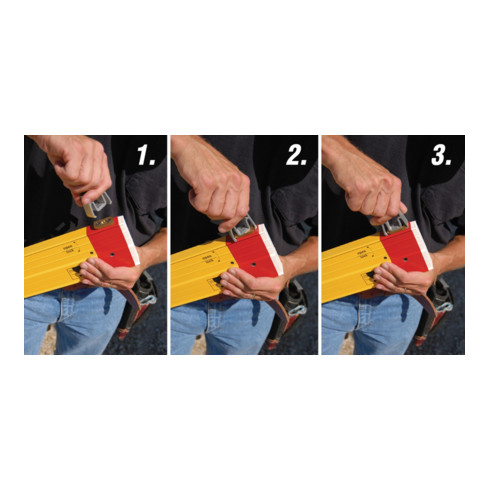 STABILA Livella a bolla telescopica tipo 106 TM 216 - 379cm con sistema di magneti terre rare