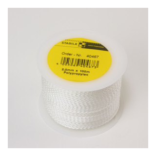 STABILA Maurerschnur Type PP-20-W Polypropylen, 2,0 mm / 100 m weiß