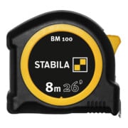 STABILA Metro a nastro tascabile BM 100, 8 m (26'), scala cm/pollici-2
