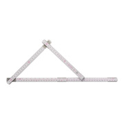 STABILA Metro a stecca in legno Tipo 1607 W, 2 m, bianco, scala metrica, con divisione angolare-4