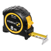 STABILA Metro tascabile BM 300, 8 m, scala 1000 doppia faccia, metrico, gancio SPIKES-1