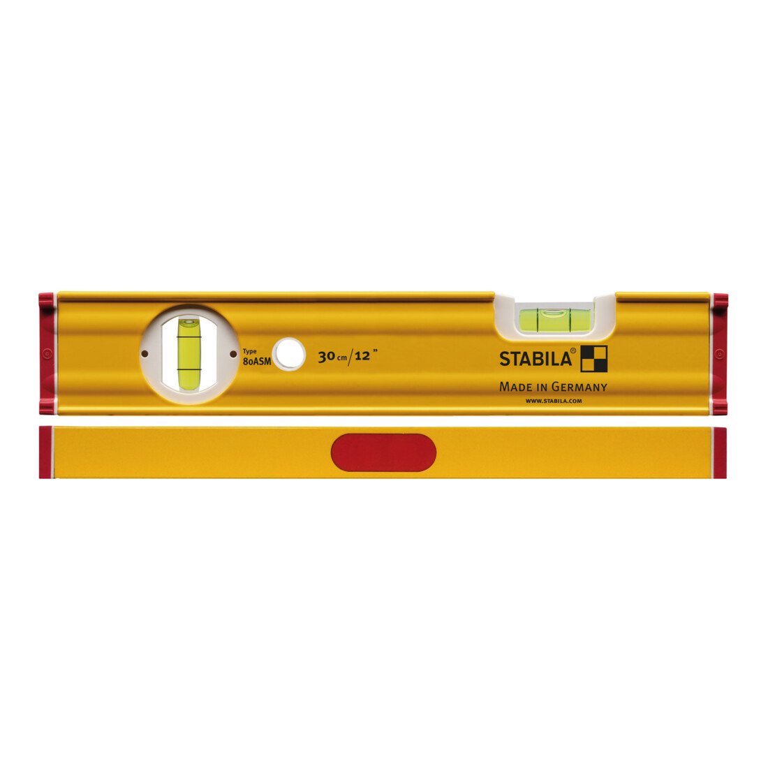 STABILA Niveau à bulle Type 80 ASM, 30 cm, avec système magnétique terres rares