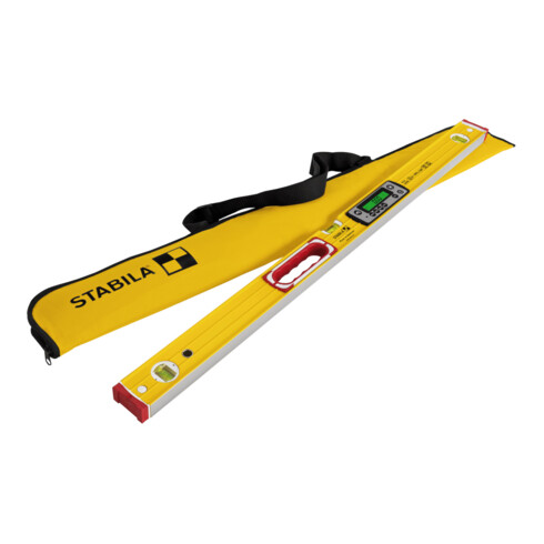 STABILA Niveau numérique TECH 196 DL, 100 cm, étanche IP67, 2 écrans, sans calibration, modes °, %, mm/m, in/ft, sac