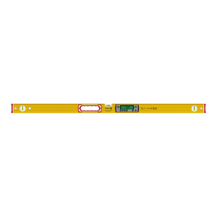 STABILA Niveau numérique TECH 196 DL, 122 cm, étanche IP67, 2 écrans, sans calibration, modes °, %, mm/m, in/ft, étui