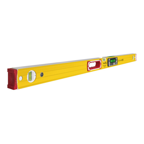 STABILA Niveau numérique TECH 196 DL, 122 cm, étanche IP67, 2 écrans, sans calibration, modes °, %, mm/m, in/ft, étui
