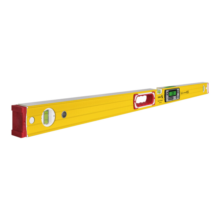 STABILA Niveau numérique TECH 196 DL, 122 cm, étanche IP67, 2 écrans, sans calibration, modes °, %, mm/m, in/ft, étui