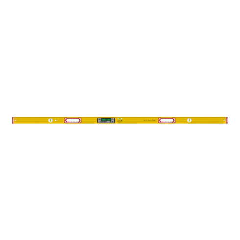 STABILA Niveau numérique TECH 196 DL, 183 cm, étanche IP 67, 2 écrans, sans calibration, modes °, %, mm/m, in/ft, étui