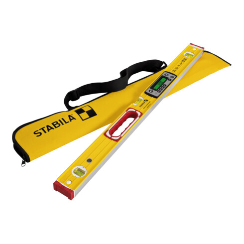 STABILA Niveau numérique TECH 196 DL, 81 cm, étanche IP 67, 2 écrans, sans calibration, modes °, %, mm/m, in/ft, étui