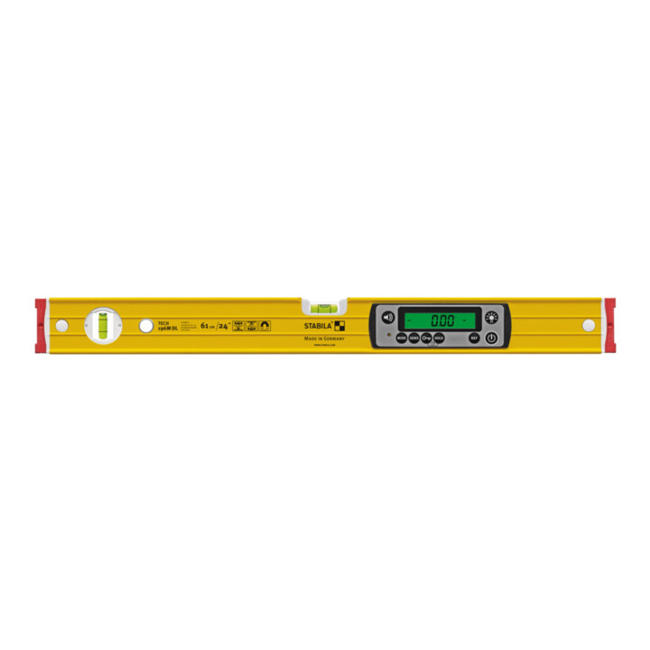 STABILA Niveau numérique TECH 196M DL, 61 cm, étanche IP 67, 2 écrans, sans calibration, modes °, %, mm/m, in/ft, système magnétique, sac