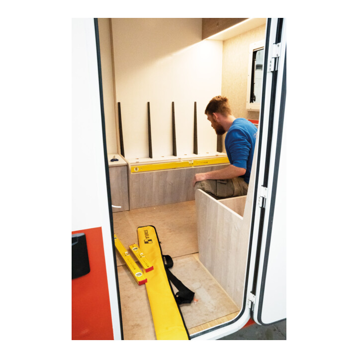 STABILA PRO SET 80 AS, set de 4 niveaux à bulle : 120 cm / 60 cm / 30 cm / poche, profilé alu renforcé, antidérapant intégré