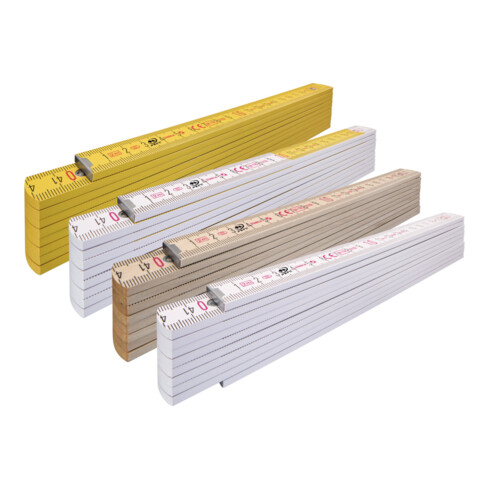 STABILA Règle/équerre en bois 407P 2m jaune