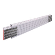 STABILA Règle pliante en bois Type 1607, 2 m, blanc, échelle mixte (métrique/impérial)-2