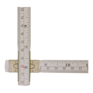 STABILA Righello articolato in legno Tipo 1607, 2 m, bianco, scala mista (metrico/imperiale)