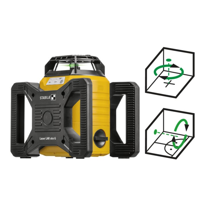 STABILA Rotationslaser LAR 160 G, 4-teiliges Set
