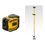 STABILA Set laser a piombo e a linee incrociate LAX 300, 5pz.