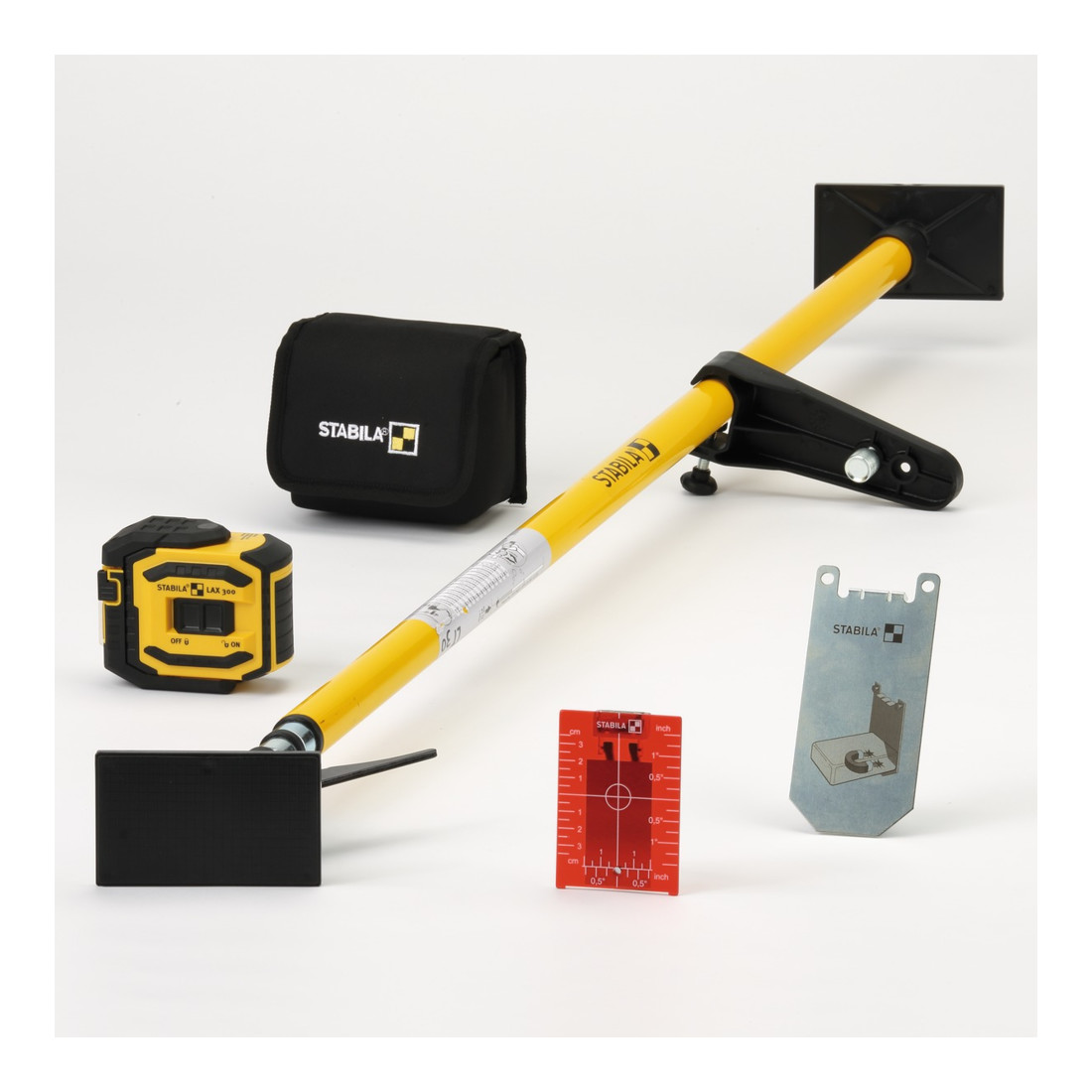 STABILA Set laser a piombo e a linee incrociate LAX 300, 5pz.