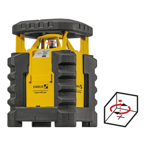 STABILA Set laser a rotazione LAR 300, 3pz.
