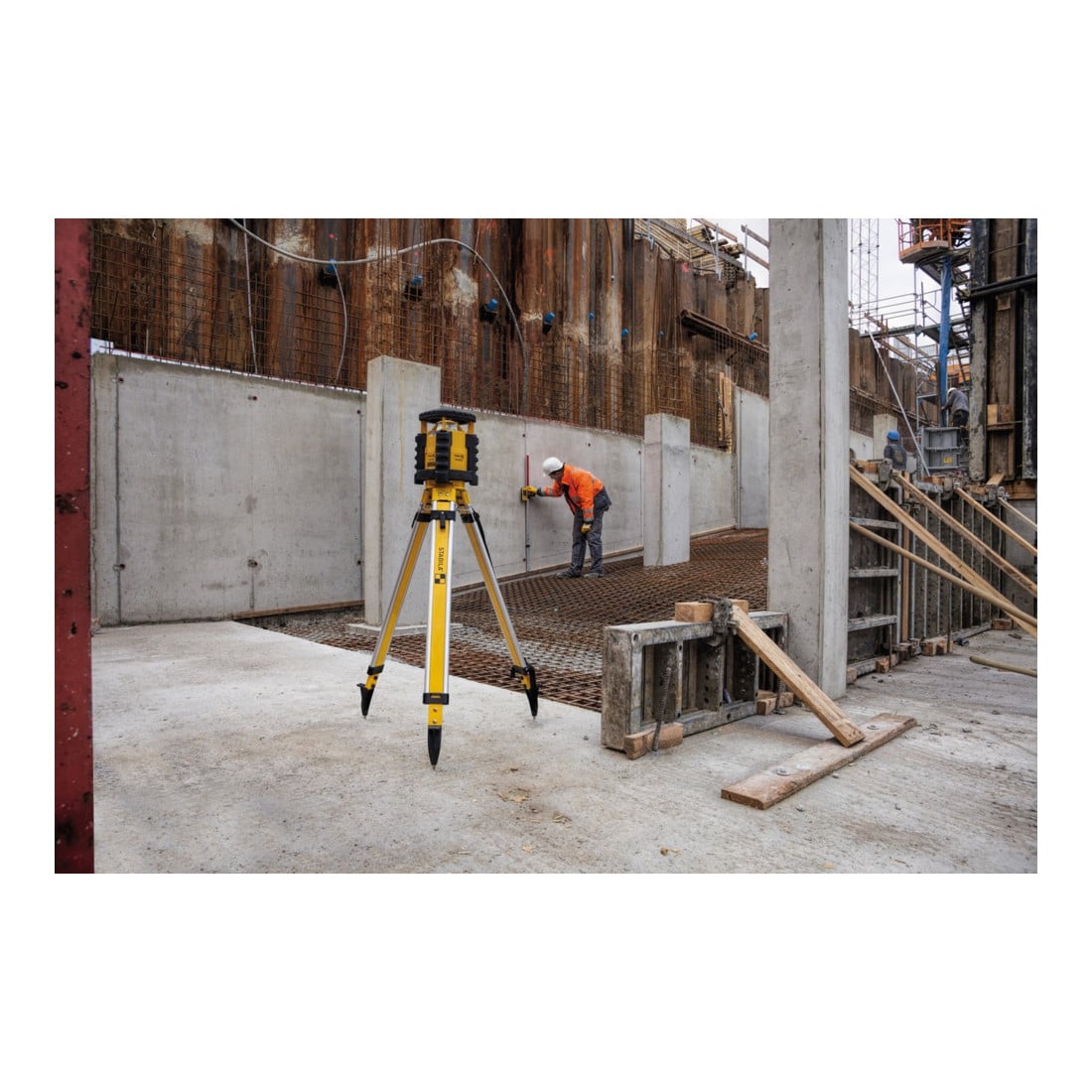 STABILA Set laser a rotazione LAR 350 con inclinazione manuale a 2 assi, 9pz.