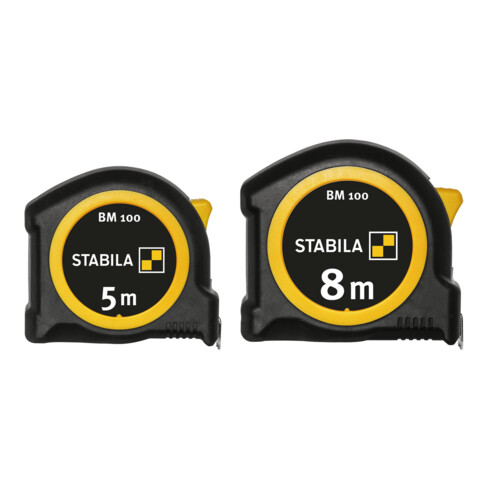 STABILA Taschenbandmaß BM 100 1000er Skala, metrisch