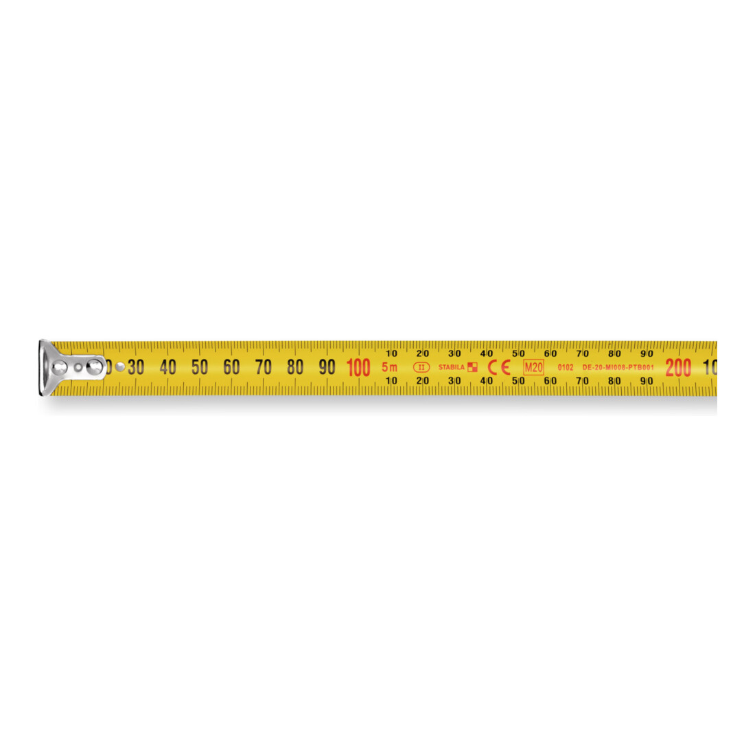 STABILA Taschenbandmaß BM 100 1000er Skala, metrisch