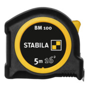 STABILA Taschenbandmaß BM 100, 5 m (16'), cm/inch-Skala-2