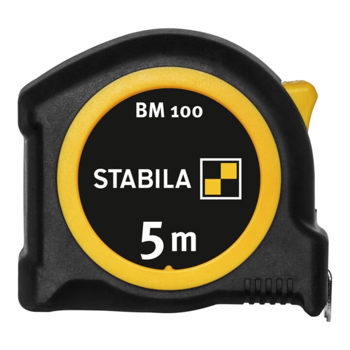 STABILA Taschenbandmaß BM 100, metrische Skala