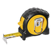 STABILA Taschenbandmaß BM 300, 10 m, Maßband mit doppelseitiger metrischer Skala, bruchsicheres PC/ABS-Gehäuse, SPIKES-Haken, Stahlband mit NYLON-WRAP-Ummantelung, Gürtel-Clip, MID-Genauigkeit-5